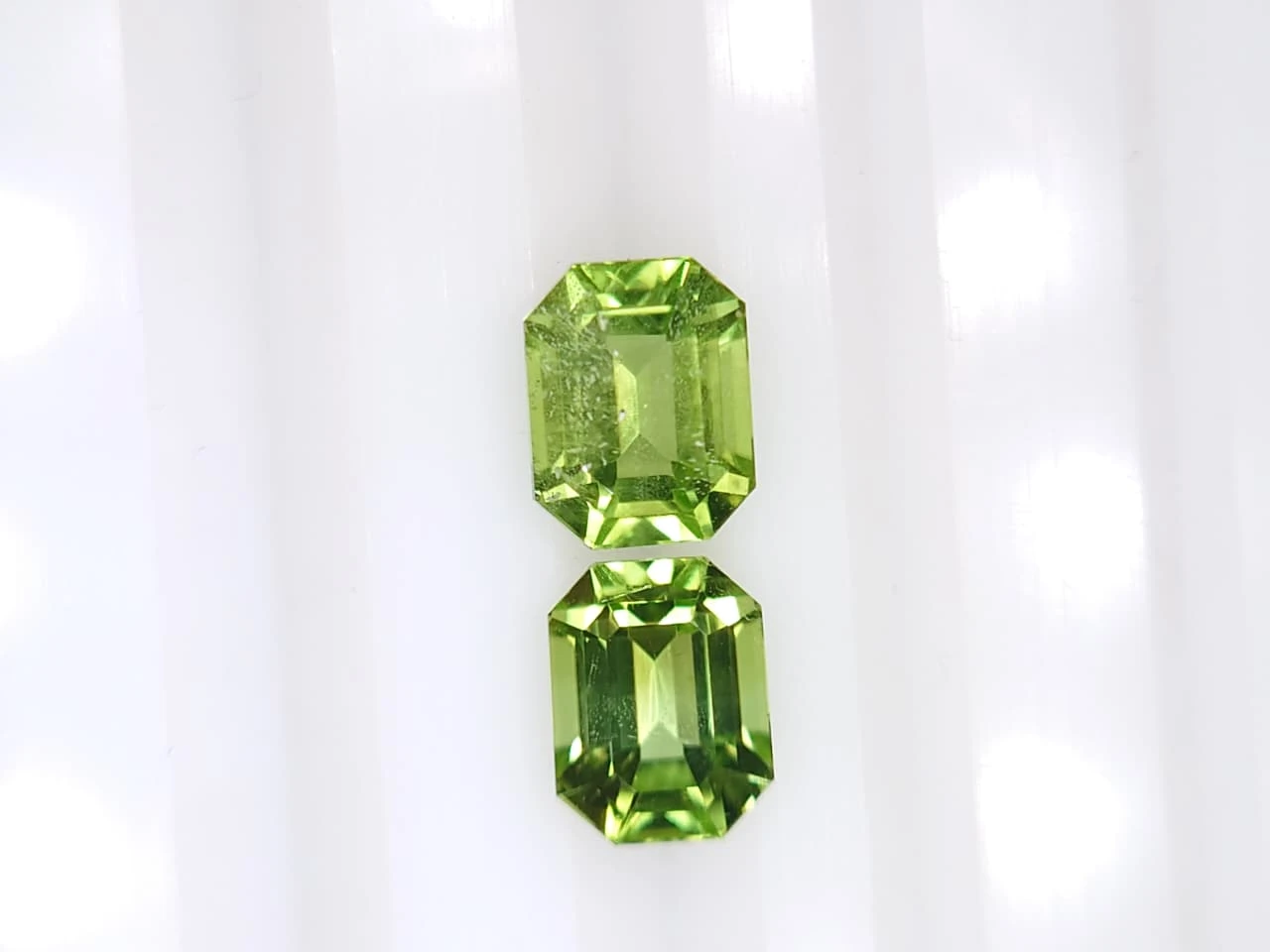 3ct Natural Peridot Pair from Pakistan — view 4